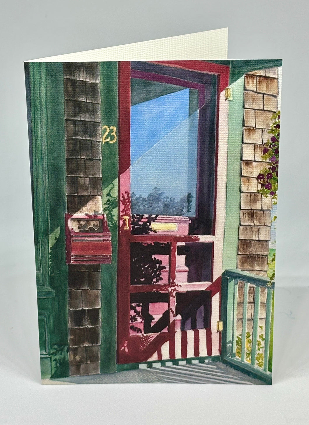 Watch Hill, RI. Screen Door | Hand Cut Cards