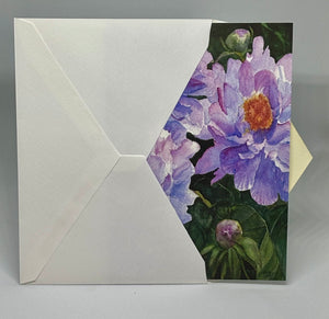 Peonies-Floral | Hand Cut Card