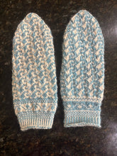 Load image into Gallery viewer, &#39;Waves&quot; handknit Mittens | Custom Knitting